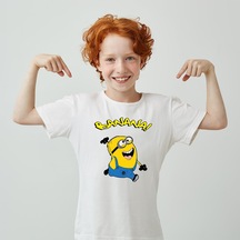 Minions Baskılı Unisex Çocuk Tişört H03