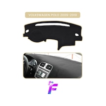 Volkswagen Polo 2009-2019 Araca Özel Torpido Örtüsü Ön Göğüs Kılıfı Tam Koruma Tam Uyum C43