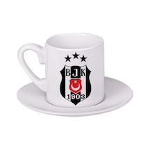 Beşiktaş Türk Kahvesi Fincanı Beyaz