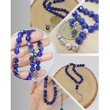 Yasamtohumu Lapis Taşı Üst Segment Faset Kesim 33lük Tesbih 8mm 54330 Çok Renkli