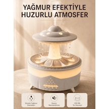 Ufo Tasarımlı 350 Ml Hava Nemlendirici Renkli Ortam Işığı Yağmur Efektli Difüzör Diğer