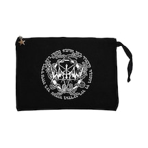 Watain Snakes Siyah Clutch Astarlı Cüzdan / El Çantası Siyah