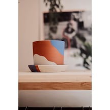 Terracotta Saksı Mavi Lila 10x9 Cm Diğer