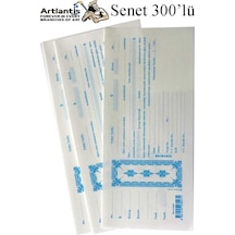 Senet Koçanı 300 Lü 1 Paket Senet Bono Borç Alacak Senedi Poşetli 12x25 Cm