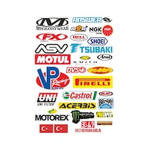 Motosiklet Marka Sticker Seti