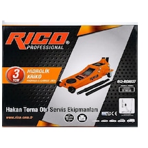 Rico 3 Ton Kriko Çift Piston Kriko Hidrolik Alçak Şase