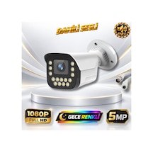 Gece Renkli Gösteren Sesli 5mp Ultra Hd 15 Warm Led Güvenlik Kamerası 915ws