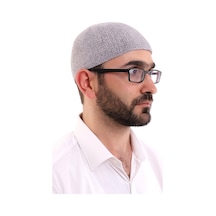 Kışlık Kadife Takke - Gri (554322599)