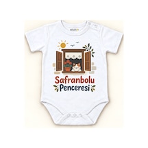 Babylimon Safranbolu Penceresi Beyaz Kısa Kollu Çıtçıtlı Bebek Zıbını Beyaz - Safranbolu Penceresi - 928161947 Beyaz - Safranbolu Penceresi