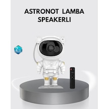 Astronot Şekilli Galaxy Uyumlu  Projeksiyon Lambası Nebula Efektli Dekora