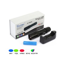 10w 2000 Lümen 4 Renk Güçlü El Feneri Wt-605 Tdrtr Çok Renkli