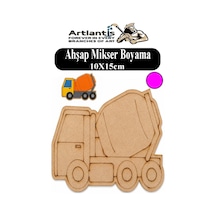 Ahşap Boyama Araçlar 1 Adet 10x15cm Taşıtlar Boyama Figürü Etkinlik Çoçuk Gelişim Motor Beceri Kreş Anasınıfı Pembe