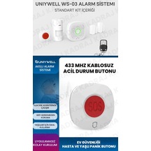 Unıywell Ws-03 Kablosuz Ev Alarm Sistemi Ce Sertifikalı Priz Tipi Ana Ünite