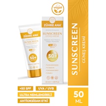 Zühre Ana Uva Uvb Leke Karşıtı Yüksek Koruma Ve Nemlendirici Etkili Güneş Kremi SPF50+ 50 ML