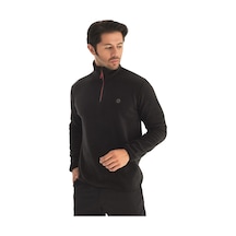 Crozwise Yarım Fermuarlı - Erkek Siyah Spor Polar - 6036-10 Siyah Crozwise Yarım Fermuarlı - Erkek Siyah Spor Polar - 6036-10 Siyah
