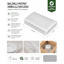 Balonlu Naylon Patpat 100cm Genişlikte Rulo Havalı Eşya Koruma Ambalaj Pat Pat 100cm X 10mt