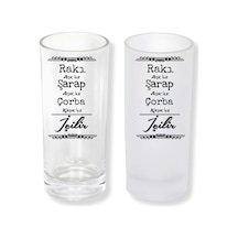 Aşk Yazılı Buzlu Ya Da Buzsuz Seçenekleriyle Rakı Bardağı 010