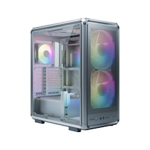Cooler Master Masterframe 500 Mesh Argb 200mm Tempered Glass Usb 3.2 Silver E-atx Mid Tower Kasa