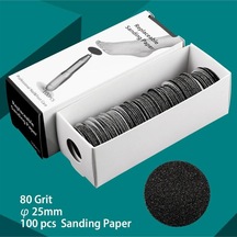 Ellea Nail Pododisk Medium Yedek Zımpara 100 Adet 25 Mm 80 Grit