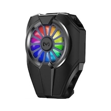 Coofbe Super Soğutucu 6000 Devir Rgb Işıklı Kasırga Telefon Soğutucu Elefon Soğutma Fanı Radyatör Soğutucu