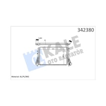 Kale 342380 Turbo Radyatörü Intercooler - Vw Jetta 2011-2014 1.4 Tsi 1k0145803as - 1k0145803af - 1k0145803bm - 1k0145803ca - 1k0145803cc - 5c0145803a - 5c0145803b - 5c0145803e