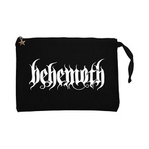 Behemoth Classic Logo Siyah Clutch Astarlı Cüzdan / El Çantası Siyah