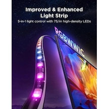 3s Pro Tr Arkası Led Şerit Ambiyans Aydınlatma, Tv Renk Senkronizasyonu 55-65 İnç Tv'ler İle Uy Standart