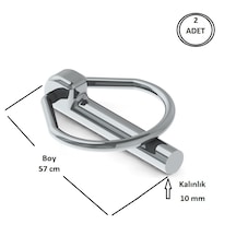 Traktör Pimi Yaylı Çelik 10 Mm Pim - 2 Adet