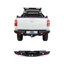Nissan Navara 2016-2026 Uyumlu Araca Özel Dakar Çelik Arka Tampon Ledli