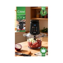 Kiwi Kc-8250 Gıda Öğütücü Doğrayıcı 500w Güçlü Motor&3l Cam Kase &9 Titanyum Bıçaklı & Dokunmatik Ekran