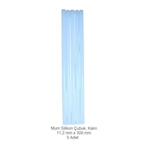 Silikon Mum Çubuk, Kalın 11,2 X 300 Mm 5 Adet