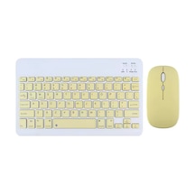 Bluetooth Kablosuz Klavye Ve Mouse Seti Kablosuz Klavye Renkli 150h Şarjlı