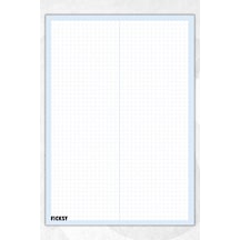 A4 Bloknot Kareli Defter - 50 Yaprak - Memopad - Notepad - Not Defteri - Not Kağıdı - 4106 Çok Renkli