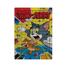 Ghostbastır Design Tom Ve Jerry 99 Parça Ayaklı Puzzle Dekoratif Çocuk Yapbozu 0105