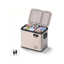 Coolist Clk60d 12/24v/220volt 59 Litre Çift Bölmeli Outdoor Kompresörlü Bluetooth Bağlantılı Oto Buz