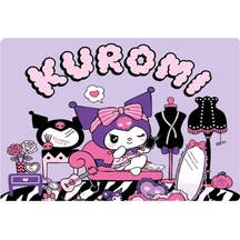 Kuromi Dikdörtgen Pasta Yenilebilir Resim Baskı 28 19 Cm