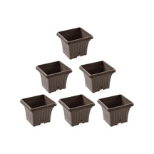 Omnipazar So-ob00 Dekoratif Ova Balkon Saksı 2.2 Lt Mocha 6 Adet