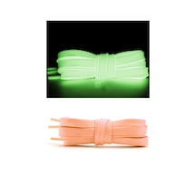 Hapshoe Fosforlu Neon Turuncu 7 Mm Kalınlığında 1 Çift Yassı Spor Ayakkabı Bağcığı