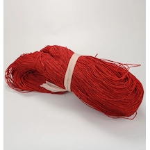 Kırmızı Renk Çile Kağıt İp Çanta Ipi Supla Ipi No:78 - 550-600 Gr