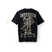 Bumeta Imperium Graphic Streetwear Oversize Unisex Tişört T-shirt Siyah