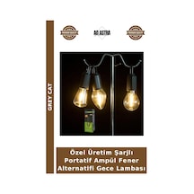 Özel Üretim Şarjlı Portatif Ampül Fener Alternatifi Gece Lambası Çok Renkli