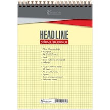 Keskin Color Bloknot Karton Kapak Spiralli Headline A4 80 Yp.kar
