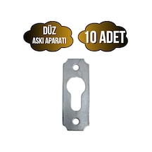 Tablo Ve Çerçeve Askı Demiri Düz Askı Aparatı Metal Boy:40mm En:15mm 10 Adet Krom