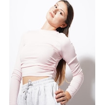 Ckm Moda Angle Yan Büzgülü Body Pembe
