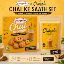 Bharat Chaı Ke Saath Kurabiye Ve Masala Chaı Premıx Seti. 140 Gr Premıx Chaı Ve 200gr Chaı Kurabiyesi