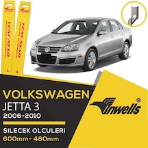 Vw Jetta İnwells Muz Silecek Takımı 2006-2011