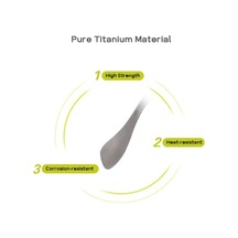 Pazly Titanyum Pirinç Kaşığı - 19.5x7cm, 73g Hafif, Dayanıklı, Çok Renkli Seçenek Çok Renkli