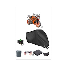 Siyah Ktm 200rc Dayanıklı Kilit Uyumlu Su Geçirmez Motosiklet Brandası