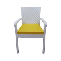 Mirzade 6 Adet Hera Siesta Minder Su Geçirmez Kumaş 5 Cm Gri Sünger-sarı - 40 40