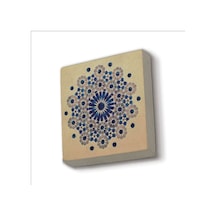 Geometrik Desen Baskılı Taş Magnet 5x5